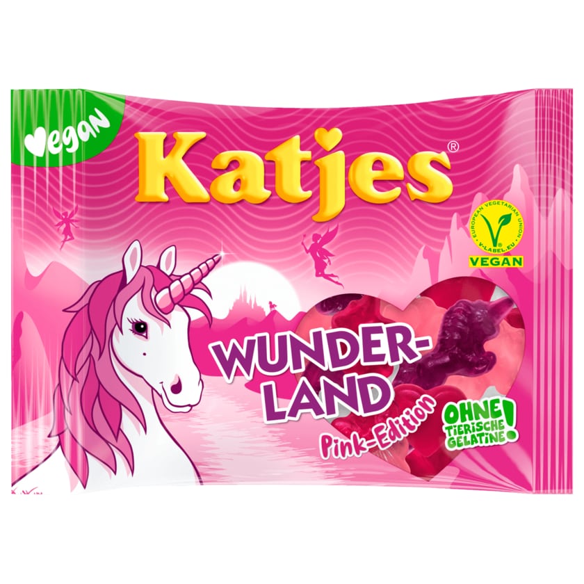 Katjes Fruchtgummi Wunderland Pink Edition vegan 200g